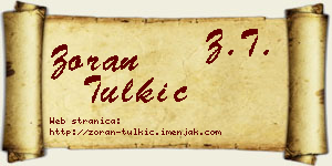 Zoran Tulkić vizit kartica